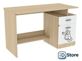 Стол Аквилон Кот 17 (туя светлая/белый)