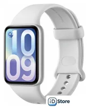 Фитнес-браслет Xiaomi Smart Band 10 Pro M2552B1 (серебристый, со светло-серым силиконовым ремешком, международная версия)