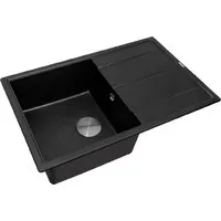 Кухонная мойка ZorG Rock 78 Premium black metallic