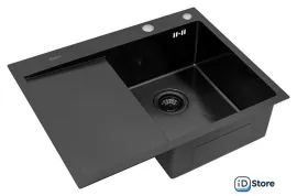 Кухонная мойка ARFEKA ECO AR 650500 R BLACK PVD NANO