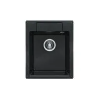 Кухонная мойка POLYGRAN ARGO 420 космос 316 (черный металлик)