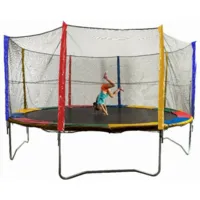 Батут Sundays Acrobat-D490 (с сеткой, разноцветный)