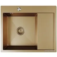 Кухонная мойка Mixline Pro 552925 (бронза, с сифоном)