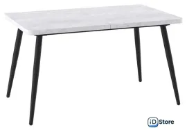 Кухонный стол Мамадома Borg radial-140 раздвижной 140-180х85 (серый сланец/черный)