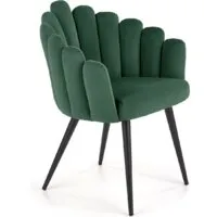 Стул с подлокотниками Halmar K410 (темно-зеленый)