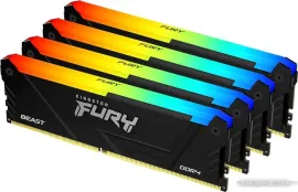 Оперативная память Kingston FURY Beast RGB 4x8ГБ DDR4 3200 МГц KF432C16BB2AK4/32