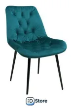 Стул Алвест AV 435 (темно-бирюзовый бархат H-56/черный)