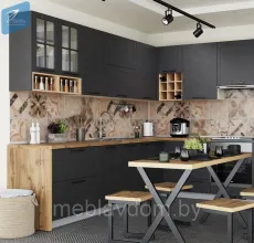 Кухня модульная угловая LOFT 3.0х1.95м (МК Стиль)