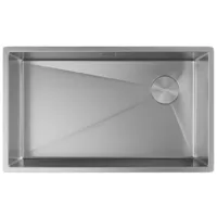 Мойка кухонная ZorG Zerox 74 U / IF Side SF Steel