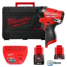 Винтоверт Milwaukee M12 FUEL M12FID2-202X 4933479877 (с 2-мя АКБ, кейс)