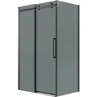 Душевой уголок Grossman Classic 100x100x195 120.K33.04.1010.21.10 (черный матовый/стекло тонированное)