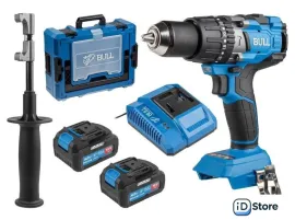 Ударная дрель-шуруповерт Bull SR 1805 1329882 (с 2-мя АКБ, кейс)