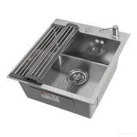 Кухонная мойка ARFEKA ECO AR 450500 роллер-мат, дозатор SATIN DECOR RM ARDS AR