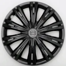 Колпак декоративный автомобильный Гига черный глянец 16" (4 шт)