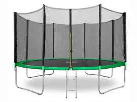 Батут Happy Jump 14ft PRO (435 см) с внешней сеткой и лестницей