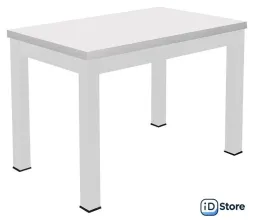 Кухонный стол ЭлиГард One (соо) 1100-1490x670x770 (белый мат)