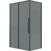 Душевой уголок Grossman Galaxy 100х100х195 120.K33.01.1010.21.10 (черный матовый/тонированное стекло)
