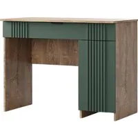 Стол КМК Мебель Герта КМК 0979.21 (дуб канзас/SAT 22 зеленый матовый)