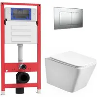 Унитаз подвесной Oliveeka OL-MQ-003 OL-5014 OL-E12-BN (никель матовый)