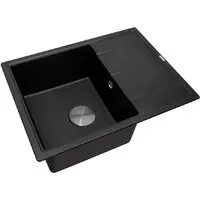 Кухонная мойка ZorG Rock 65 Premium black metallic