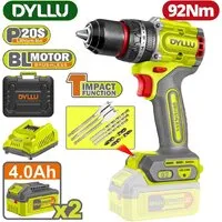 Ударная дрель-шуруповерт Dyllu DTCDP9281 (с 2-мя АКБ, кейс)