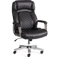 Офисное кресло TetChair Atlant (рецикл. кожа/иск. кожа, черный)