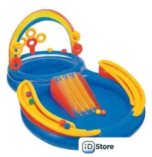 Надувной бассейн Intex Rainbow Ring Play Center 297x193x135 (57453)
