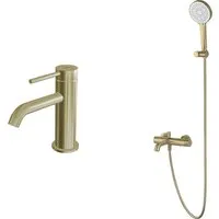Комплект смесителей Oliveeka OL-63901788139017-BG (золотой матовый)