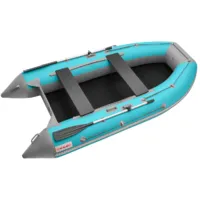 Надувная лодка Roger Boat Hunter 3000 (без киля, бирюзовый/серый комби)