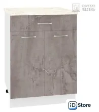 Шкаф напольный Кортекс-мебель Корнелия Лира НШ60р1ш (оникс/мадрид)