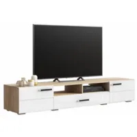 Тумба Woodville ТВ Иоги 2.0 602823 (сонома/белый глянец)