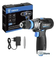 Дрель-шуруповерт Deko ZKCD12V PRO 084-1013 (с 2-мя АКБ, кейс)