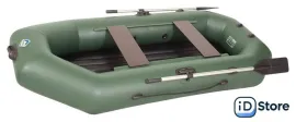 Моторно-гребная лодка Лоцман Гребная под мотор стандарт ЛС-240 ВНД (зеленый)