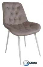 Стул Алвест Av 435 (светло-коричневый бархат H-61/белый)