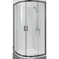 Душевой уголок Aquatek AQ ARI RO10020BL 100x100 (черный/прозрачное стекло)