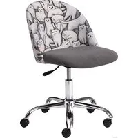 Офисное кресло TetChair Melody Cats/29 (ткань/флок, серый)