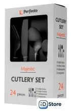 Набор столовых приборов Perfecto Linea Majestic 21-250130BLM