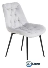 Стул Алвест AV 435 (светло-серый бархат/черный)