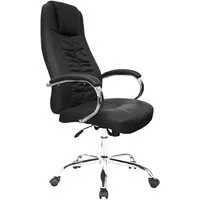 Офисное кресло SitUp Roger Chrome (экокожа Black)