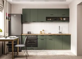 Кухня Ройс 2.4м - Оливково-зеленый (ДСВ Мебель)