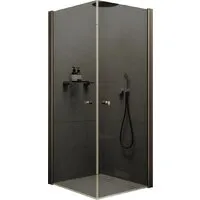 Душевой уголок MaybahGlass MGY-1300-2 (графитовое стекло/бронзовый)