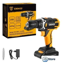 Дрель-шуруповерт Deko Banger 20V ONE 083-1116 (с 1-им АКБ)