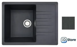 Кухонная мойка БелЭворс Vega L (антрацит, без сифона)