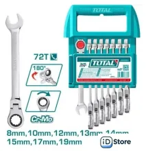Набор ключей Total THT103RK586 (8 предметов)