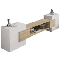 Тумба Woodville ТВ Лисмор 563525 (белый/сонома)