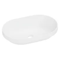 Умывальник Belux Джаз 560 Овал (18, белый матовый/Solid Surface)