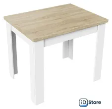 Кухонный стол Трия Промо тип 3 (белый/дуб сонома светлый)