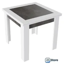 Кухонный стол Трия Хьюстон тип 3 (белый/ателье темный)