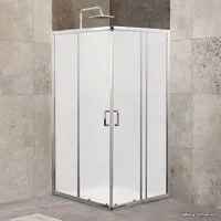 Душевой уголок BelBagno UNIQUE-A-2-85/100-M-Cr (матовое стекло)