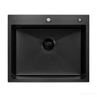 Кухонная мойка ARFEKA ECO AR 600500 BLACK PVD NANO DECOR MILLET GRAINS